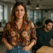 Illustrazione membro team visual